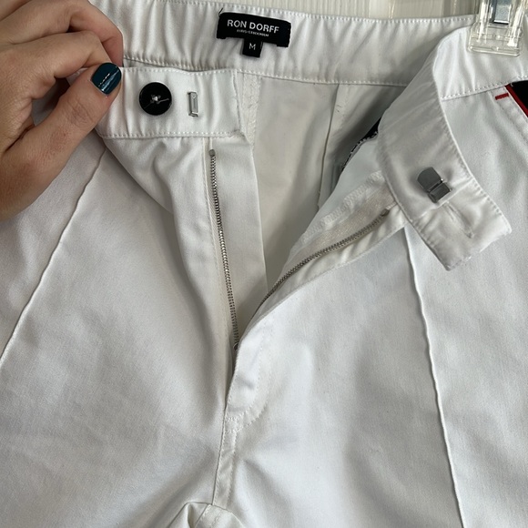 Ron Dorff white & navy tennis shorts men’s size medium - Picture 8 of 10